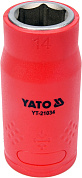 Головка торцевая шестигранная диэлектрическая YATO YT-21034 1/2" М14 x 55/38 мм VDE до 1000 В