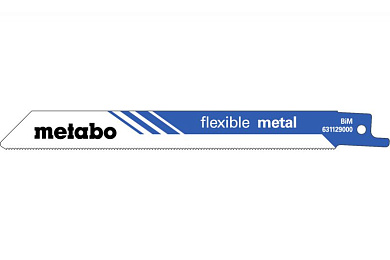 Сабельное полотно Metabo Flexible Metal 150 мм, 24 TPI, 2 шт 631129000 Фото 1