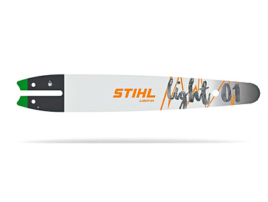 Направляющая шина STIHL LIGHT 01 Rollomatic E Mini 35 см, 3/8" P, 1,1 мм, 50 z (30050083909) для MS 170–193; MSA 160-200; MSE 141–230; HT 56-135 (цепь 61 РММ3 – 50 ведущих звеньев) Фото 1