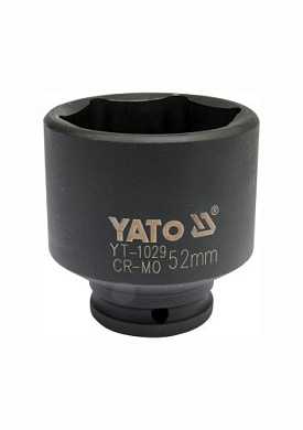 Головка торцевая шестигранная ударная для ступиц YATO YT-1029 1/2" М52 x 72 мм Фото 1