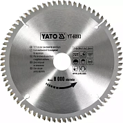 Диск пильный YATO по алюминию 210х30х3.0x2.2 мм, 72 зубцов (YT-6093)