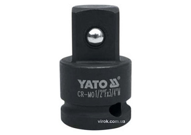 Переходник ударный YATO YT-1067 квадрат 1/2" - 3/4" 48 мм Фото 1