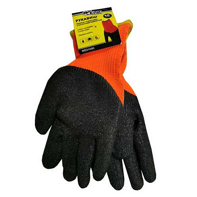 Перчатки с латексным покрытием WERK WE2133H (черно-оранжевые) Фото 1