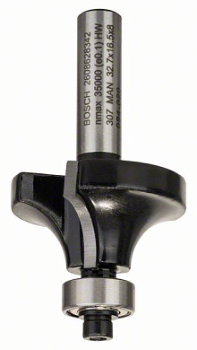 Концевая фреза с шарикоподшипником Bosch Standard for Wood 8x32,7x57 мм Фото 1