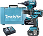 Набор инструментов Makita  DLX2002 (DHP480Z, DTD129, BL1830x2, DC18RC) Фото 2
