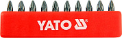 Набір насадок викруткових YATO YT-0470 "Pozidriv" РZ1 x 25 мм HEX 1/4" 10 шт