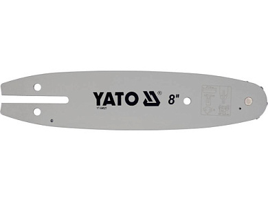 Шина направляюча ланцюгової пили YATO YT-84921 L= 8"/ 20 см (33 ланки) для ланцюгів YT-849479, пил: YT-82836, 82837 Фото 1