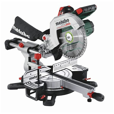 Аккумуляторная торцовочная пила Metabo KGS 18 LTX BL 254 LiHD 2x8.0 Ач, 614254810 Фото 1