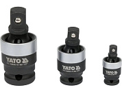Подовжувачі карданні ударні YATO YT-10642 квадрати 1/2", 3/8", 1/4" 3 шт