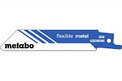 Сабельное полотно Metabo Flexible Metal 100 мм, 5 шт 628268000