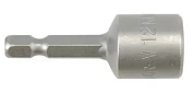 Насадка торцевая магнитная 6-гранная YATO YT-1507 HEX М12 x 48 мм HEX Ø= 1/4"