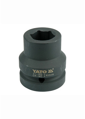 Головка торцева ударна шестигранна YATO YT-1180 1" М24 x 59 мм Фото 1