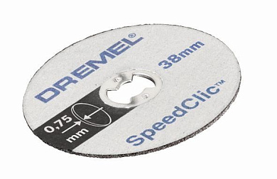Тонкий отрезной диск по металлу Dremel (SC409), 5 шт Фото 1