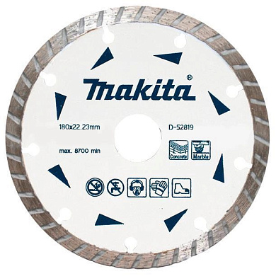 Алмазний диск 180 мм Makita (D-52819) Фото 1