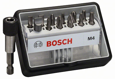Набор бит Bosch Robust Line Extra-Hart M4, 13 шт Фото 1